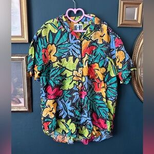 HG NY silk button up